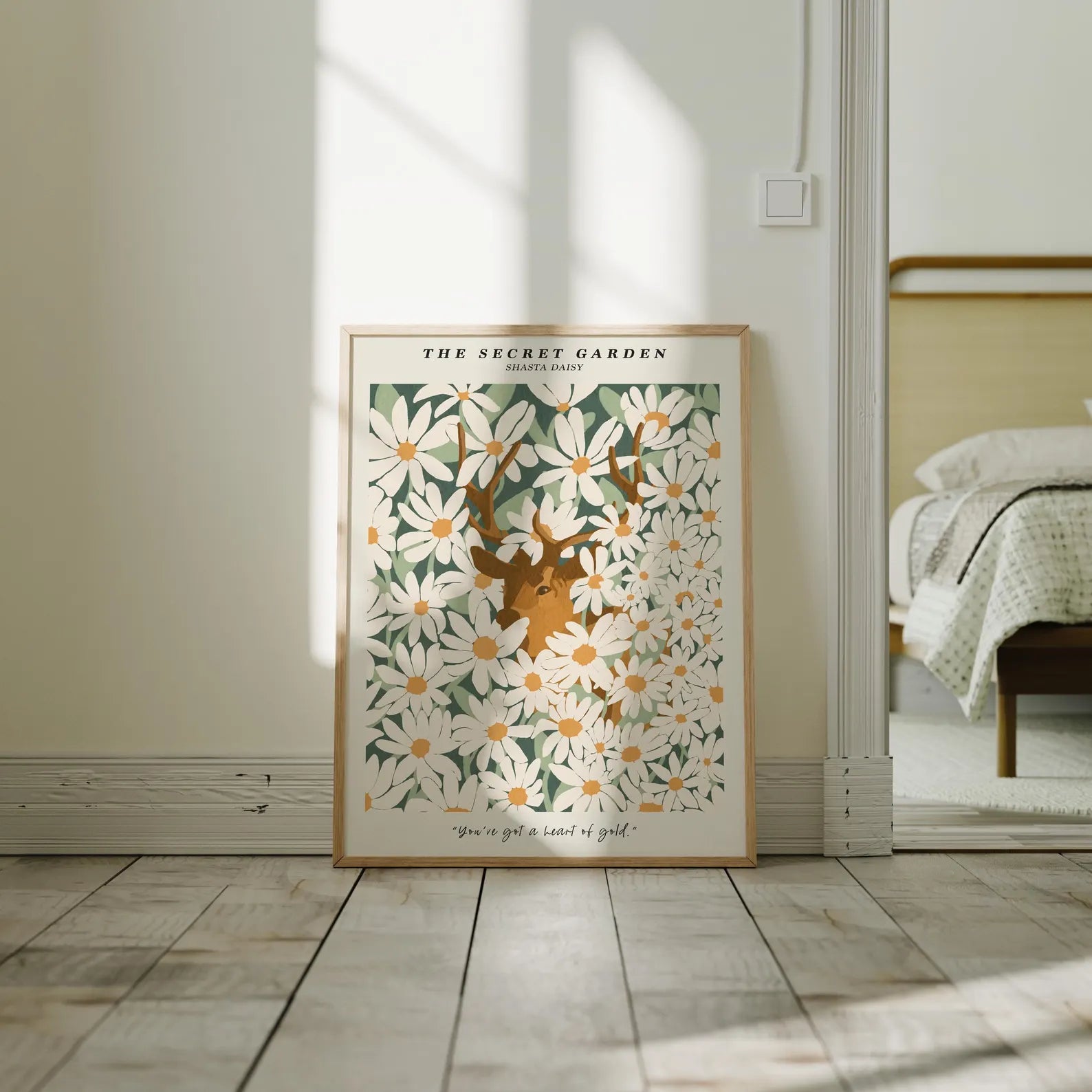 Vertical 3x4 Frame Mockup With Sunlight