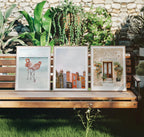 3 Exterior 3x4 Vertical Frames Mockup With Sunlight