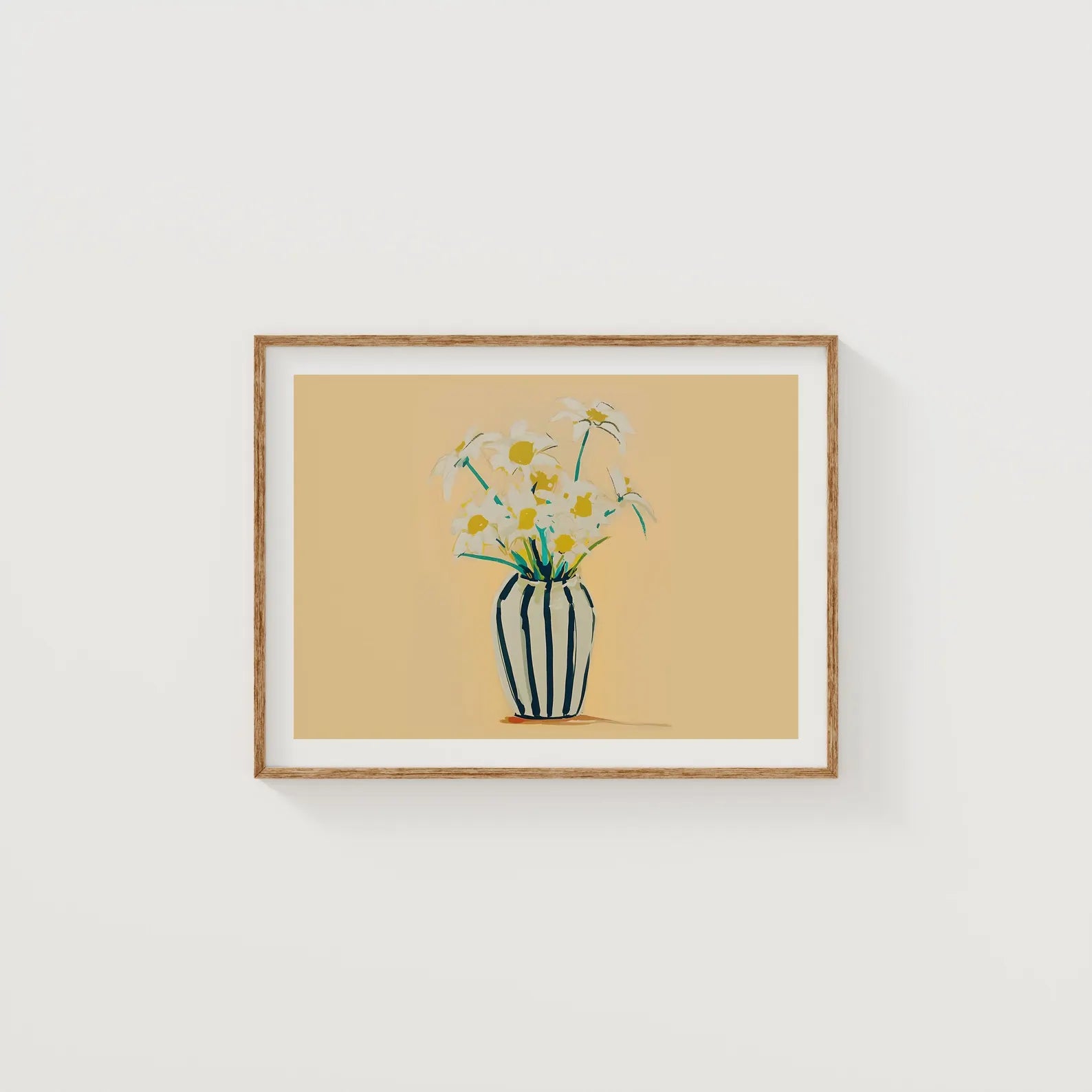 Horizontal 4x3 White Wall Frame Mockup