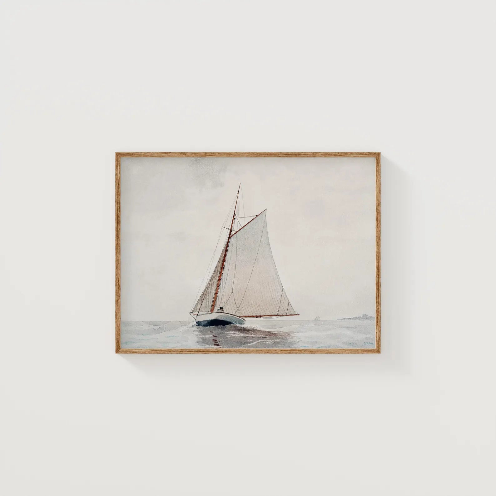 Horizontal 4x3 White Wall Frame Mockup