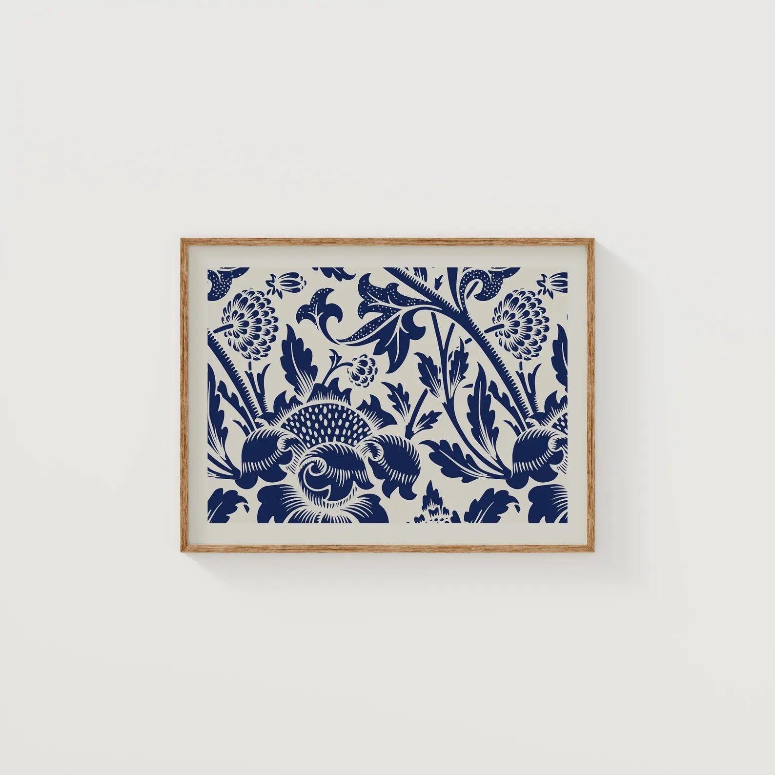 Horizontal 4x3 White Wall Frame Mockup