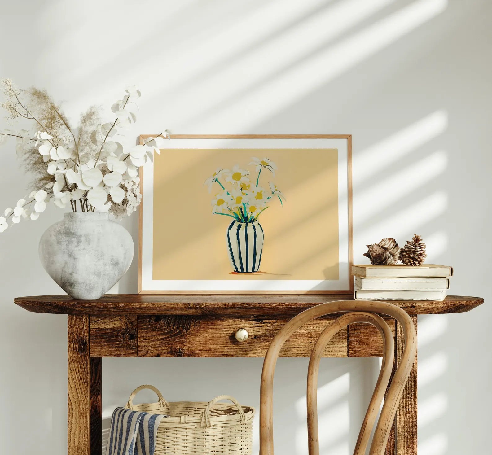 Horizontal 4x3 Frame Mockup With Sunlight