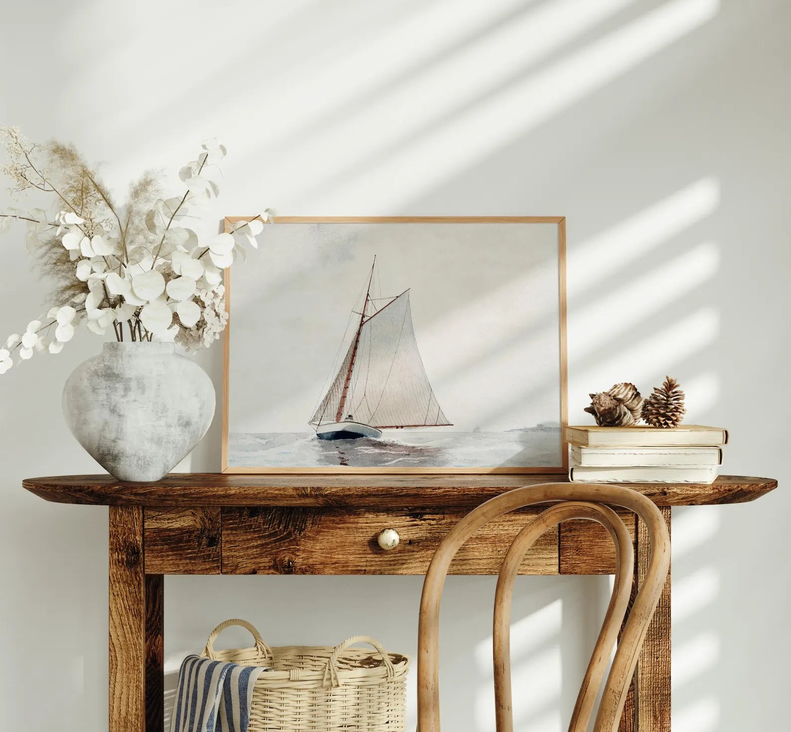 Horizontal 4x3 Frame Mockup With Sunlight