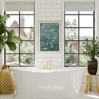 Vertical 5x7 Bathroom Wall Frame Mockup