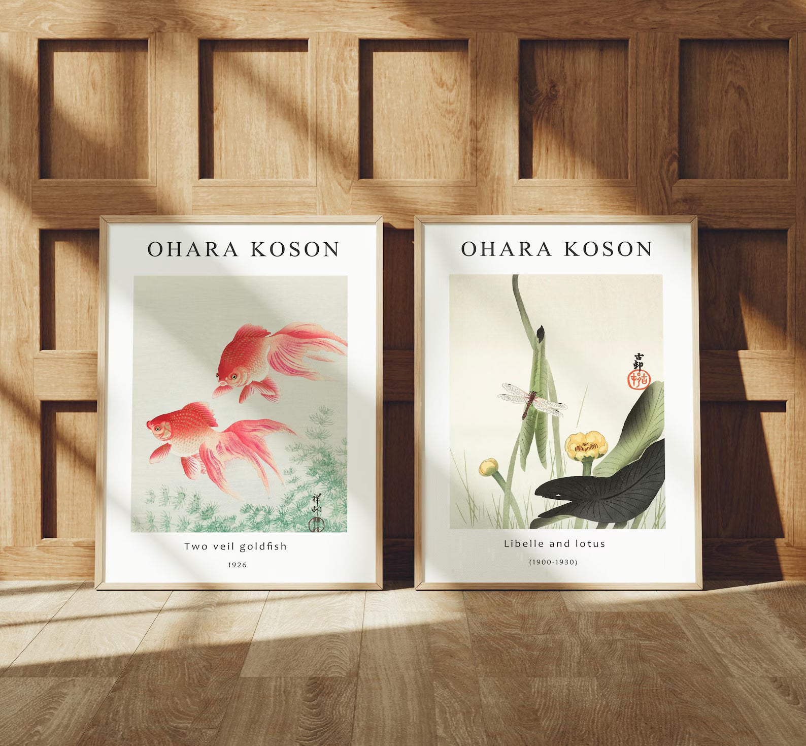 2 Vertical 3x4 Frames Mockup With Sunlight