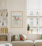 Vertical 5x7 Living Room Wall Frame Mockup