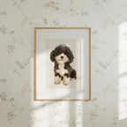 Vertical 5x7 Wall Frame Mockup With Sunlight