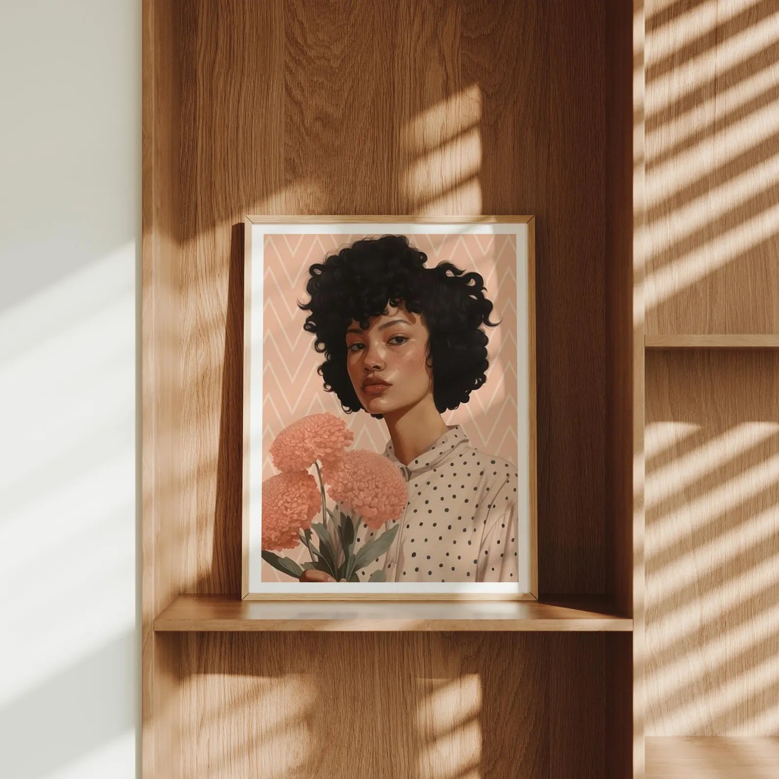 Vertical 3x4 Frame Mockup With Sunlight