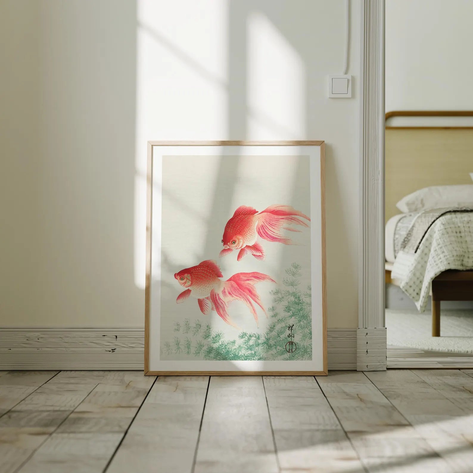 Vertical 3x4 Frame Mockup With Sunlight