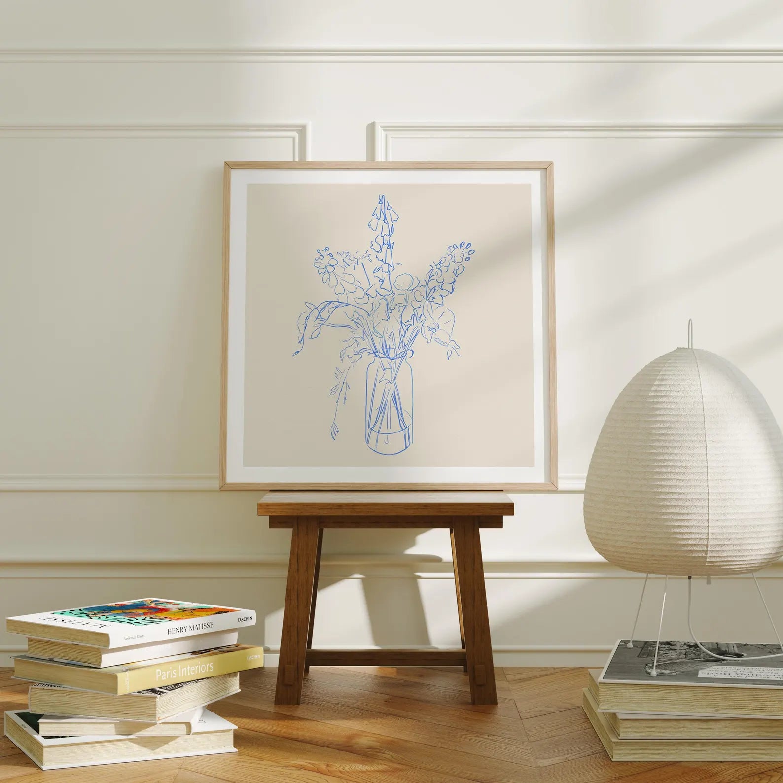 Square Frame Mockup With Sunlight