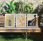 3 Exterior 3x4 Vertical Frames Mockup With Sunlight