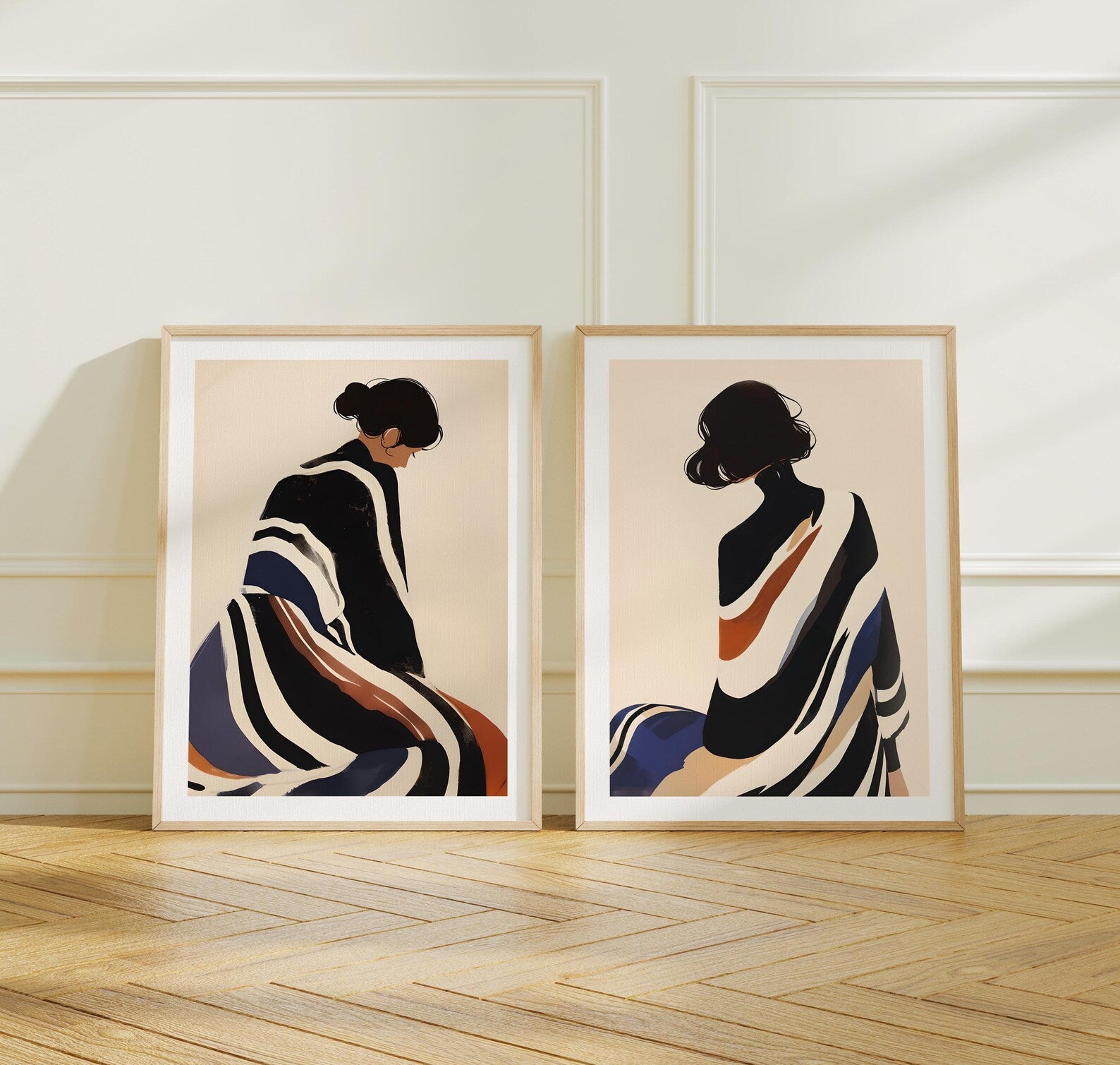 2 Vertical 3x4 Frames Mockup With Sunlight