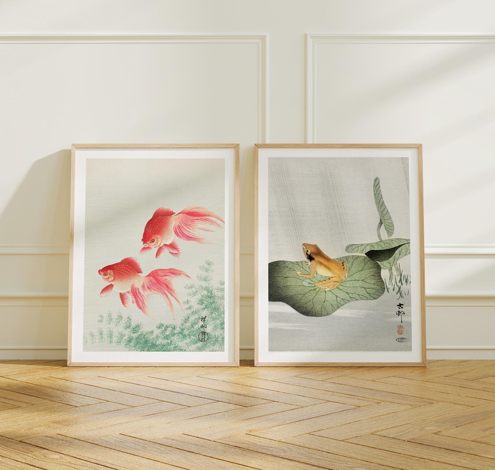 2 Vertical 3x4 Frames Mockup With Sunlight