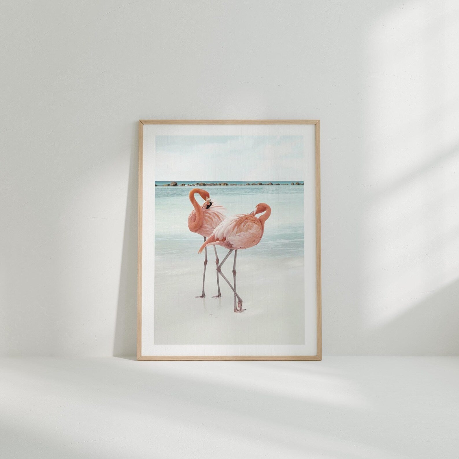 Vertical 3x4 Frame Mockup With Sunlight