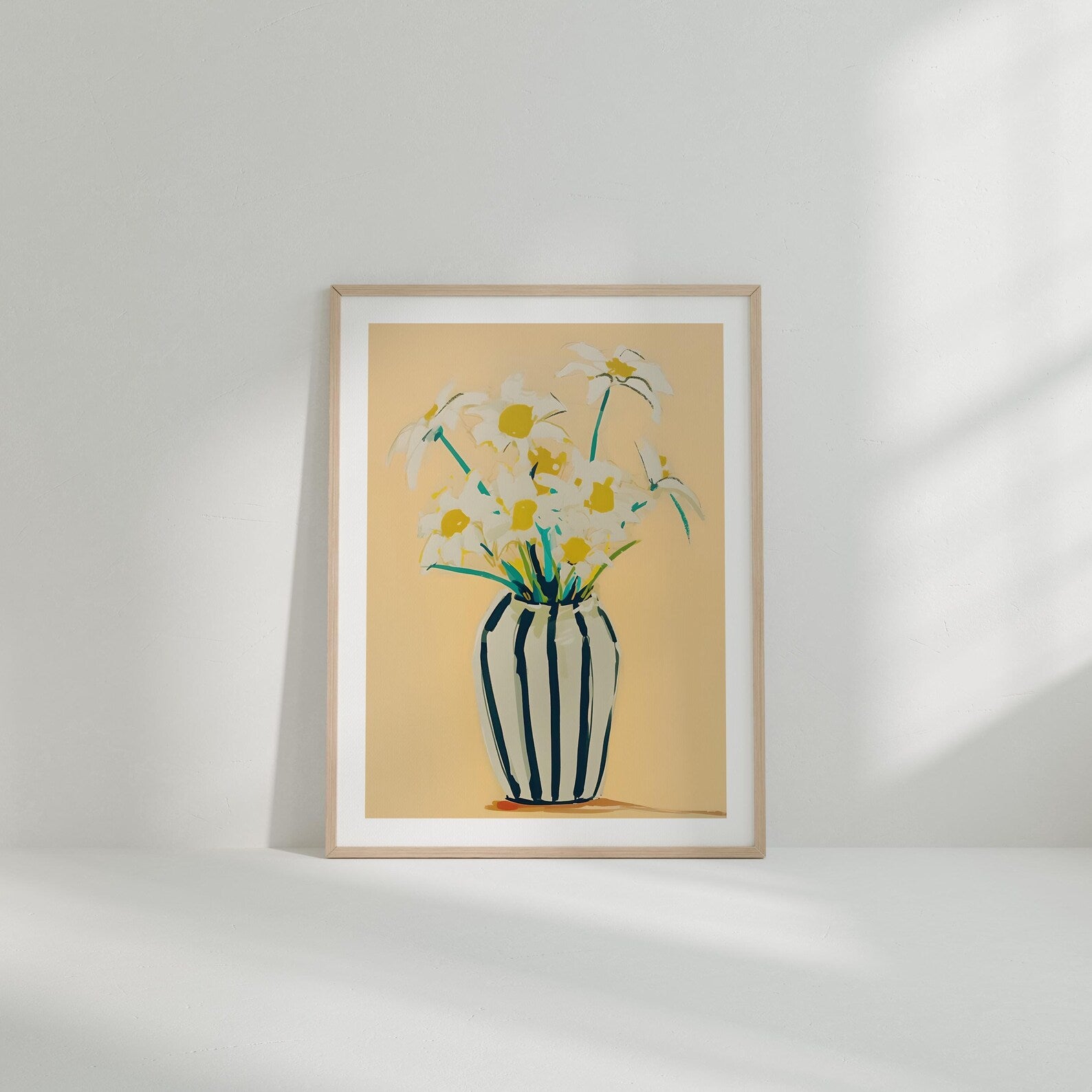 Vertical 3x4 Frame Mockup With Sunlight