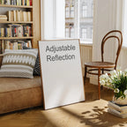 Vertical 3x4 Living Room Frame Mockup With Reflection