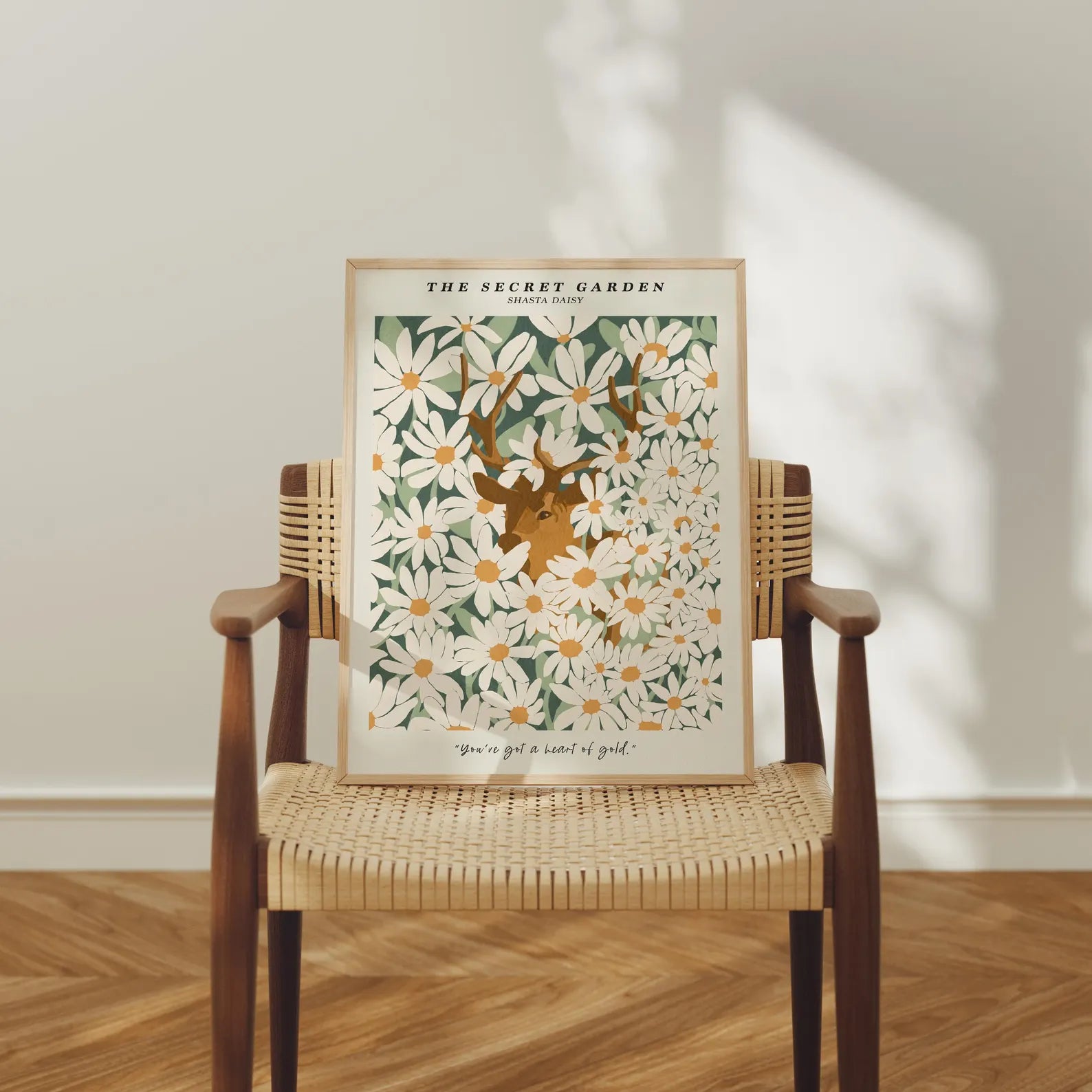 Vertical 3x4 Frame Mockup With Sunlight