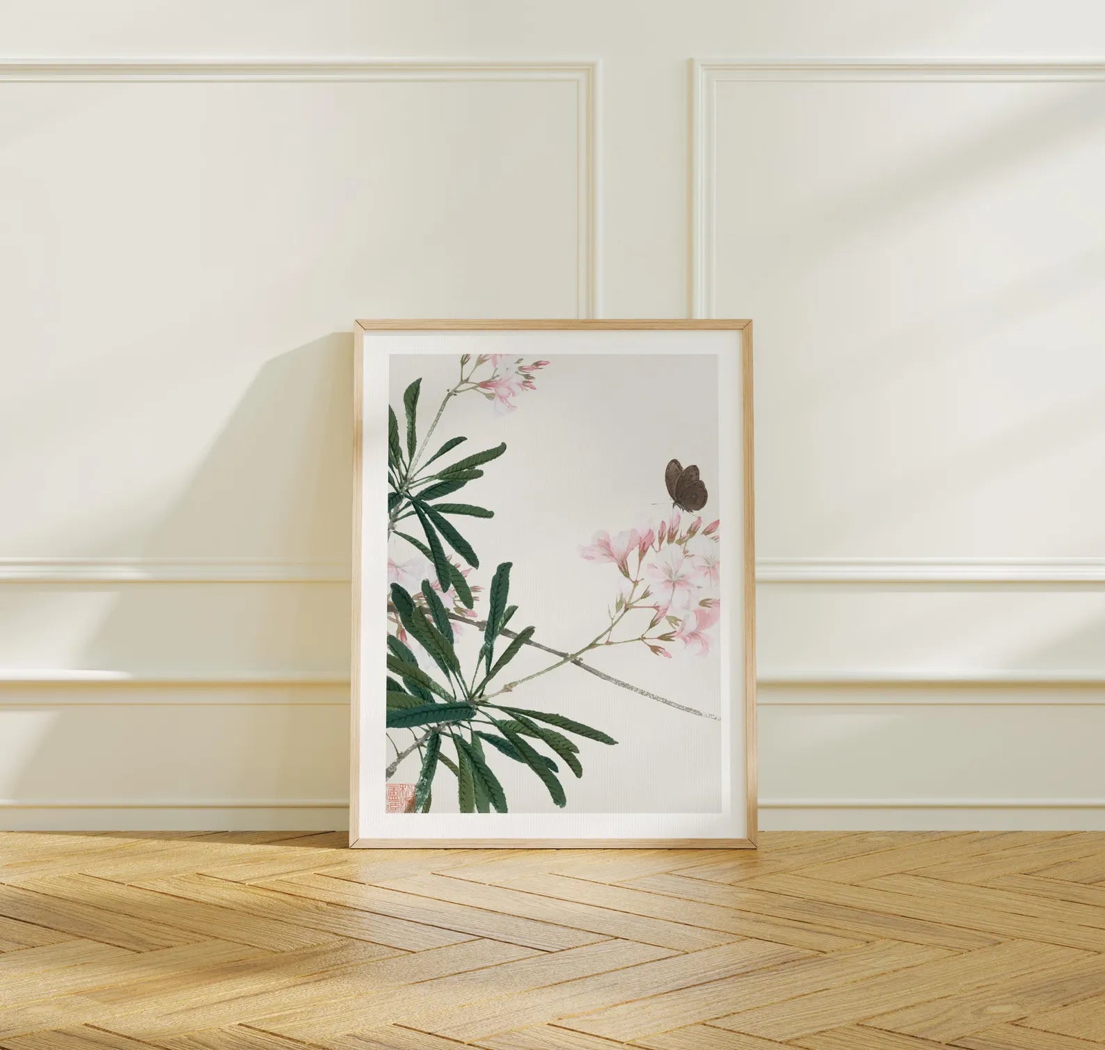 Vertical 3x4 Frame Mockup With Sunlight