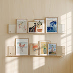 8 Vertical 3x4 Frames Mockup With Sunlight