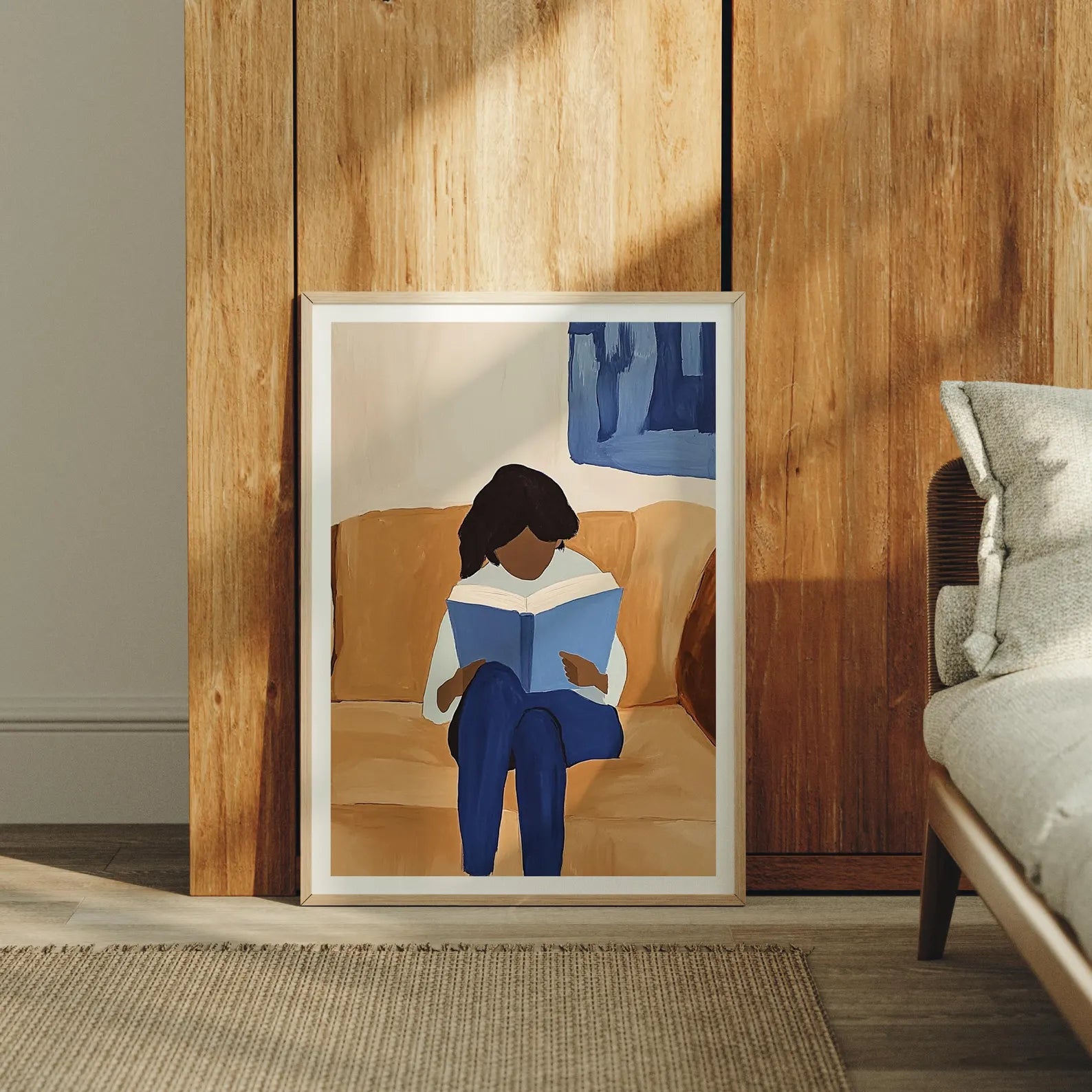 Vertical 3x4 Frame Mockup With Sunlight