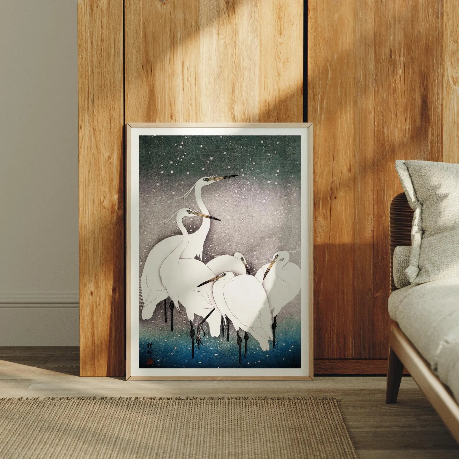 Vertical 3x4 Frame Mockup With Sunlight