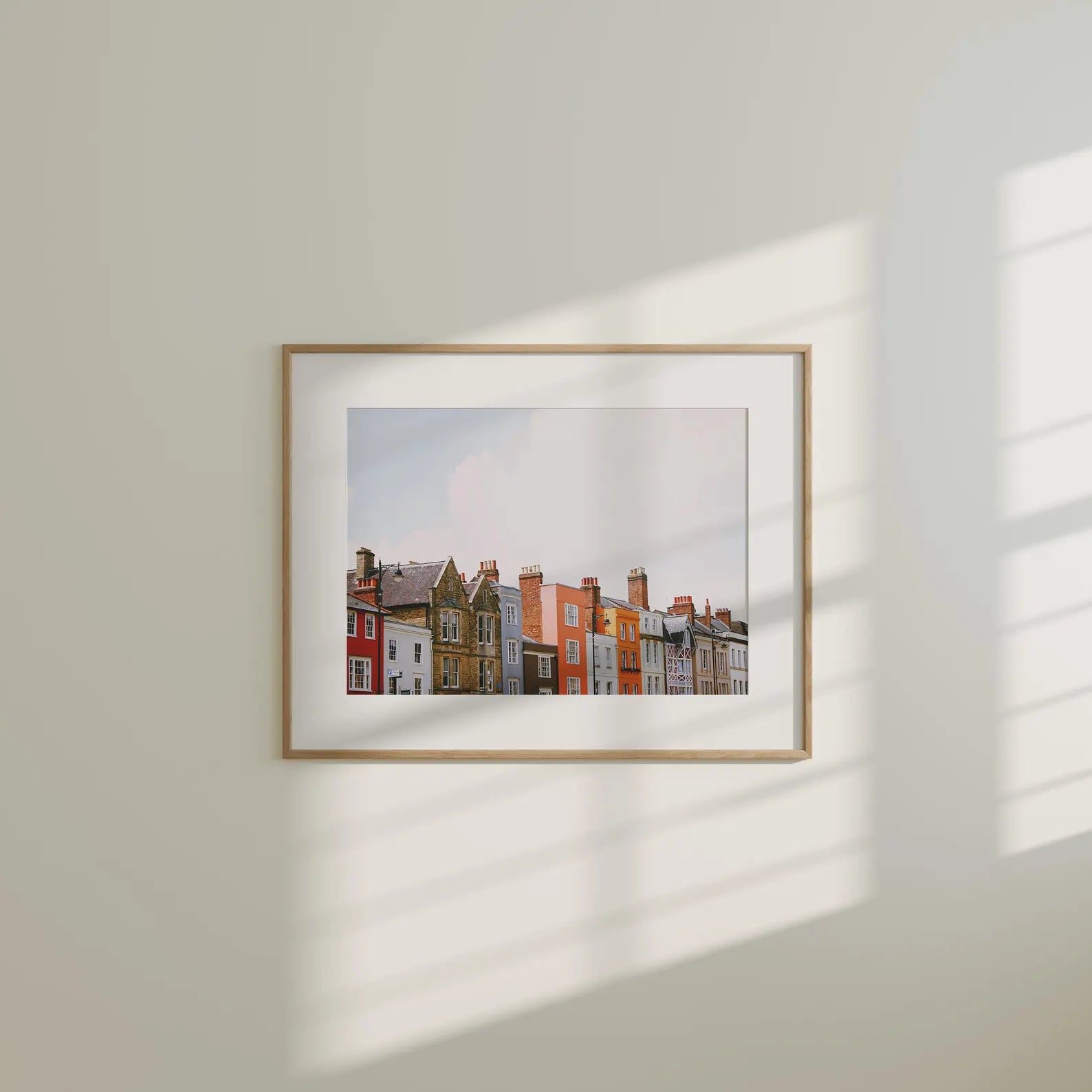 Horizontal 7x5 Wall Frame Mockup With Sunlight