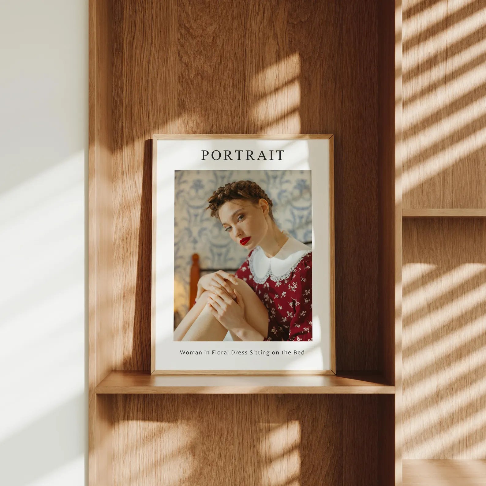 Vertical 3x4 Frame Mockup With Sunlight