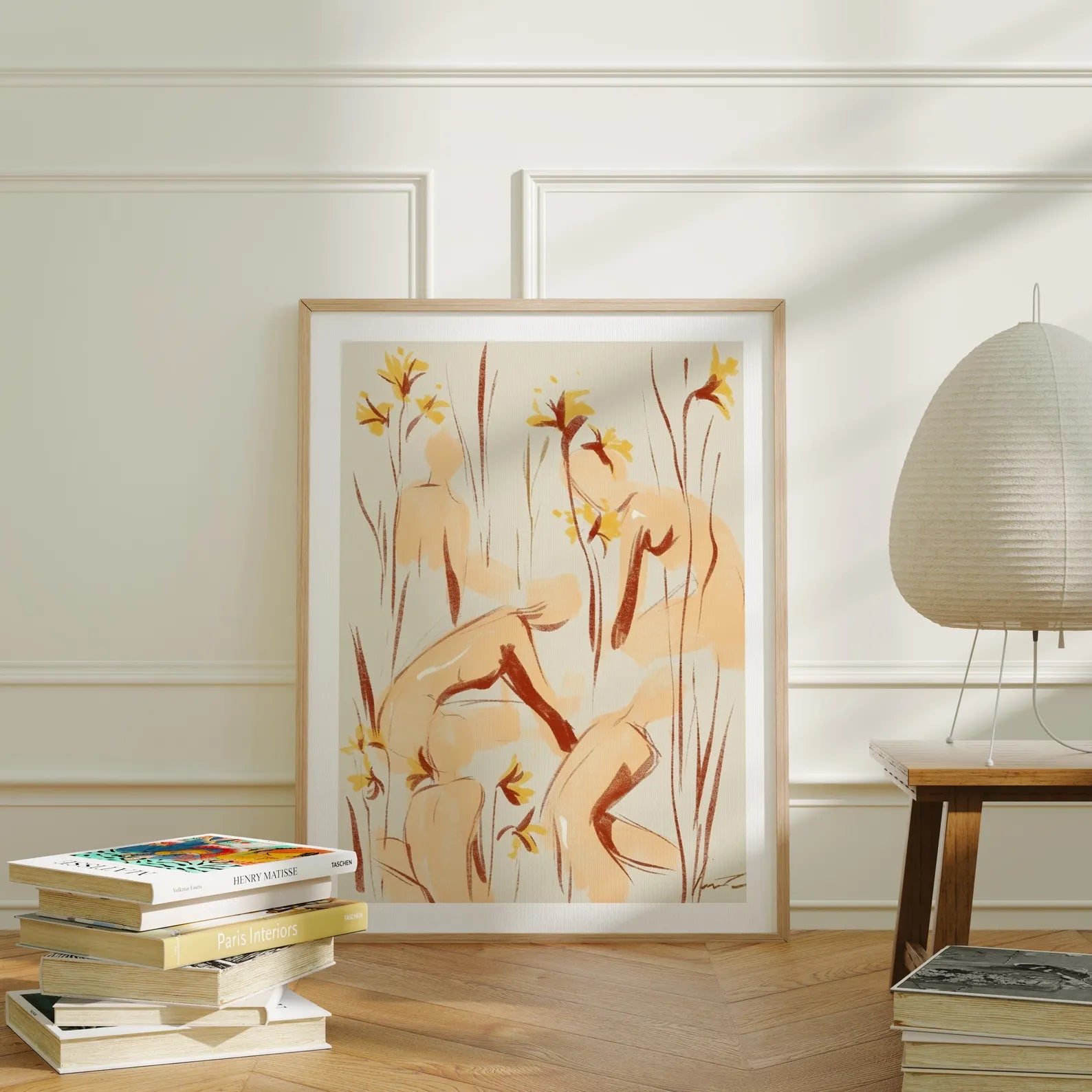 Vertical 3x4 Frame Mockup With Sunlight