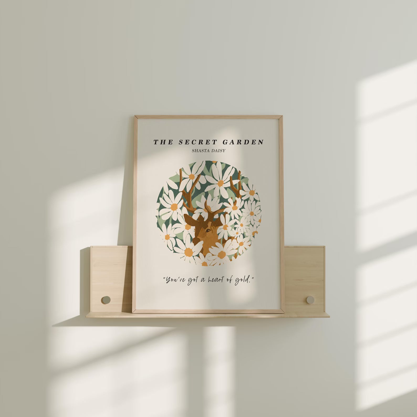 Vertical 3x4 Frame Mockup With Sunlight