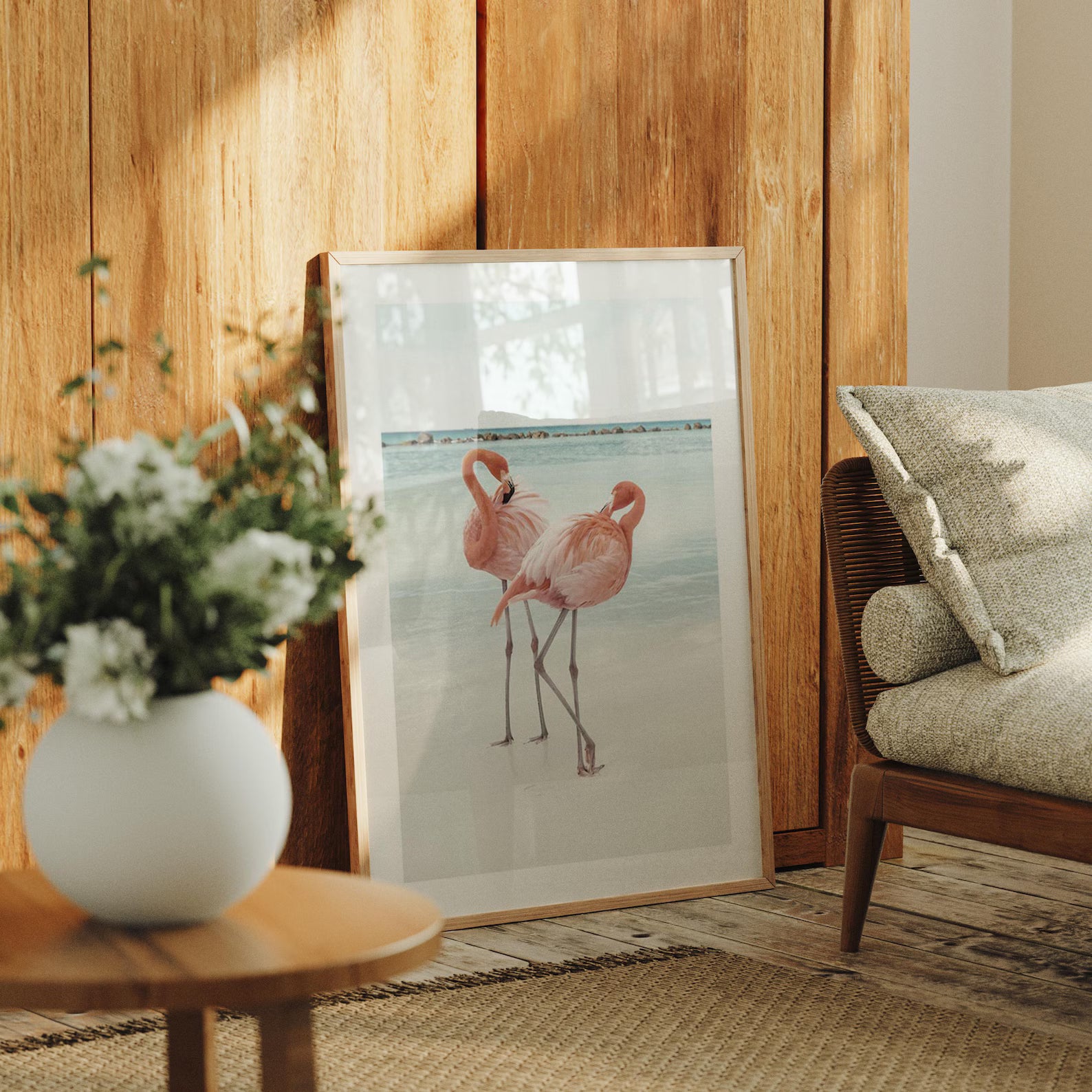 Vertical 3x4 Frame Mockup With Reflection