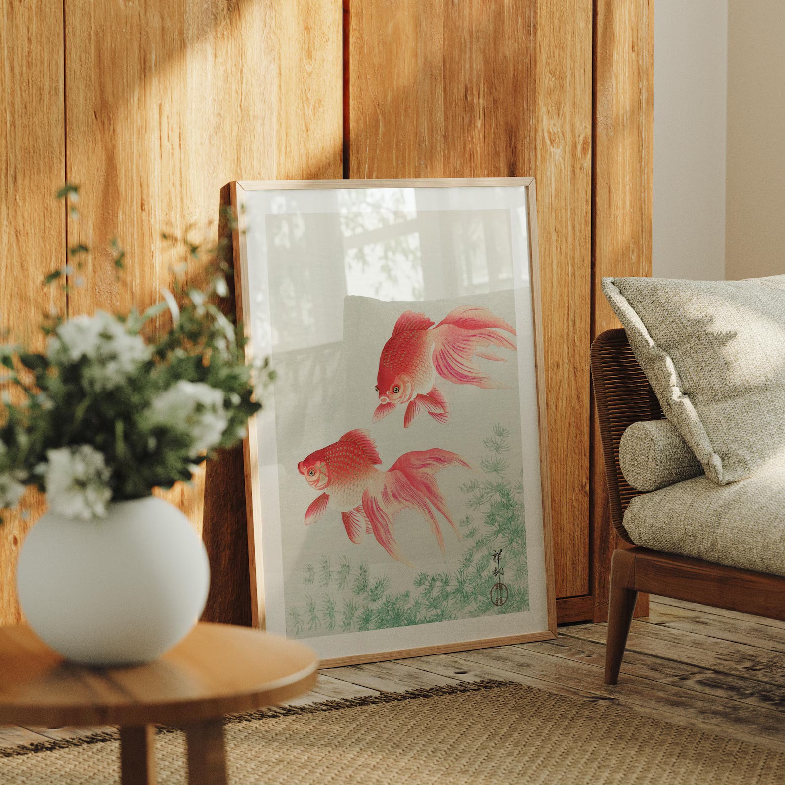 Vertical 3x4 Frame Mockup With Reflection