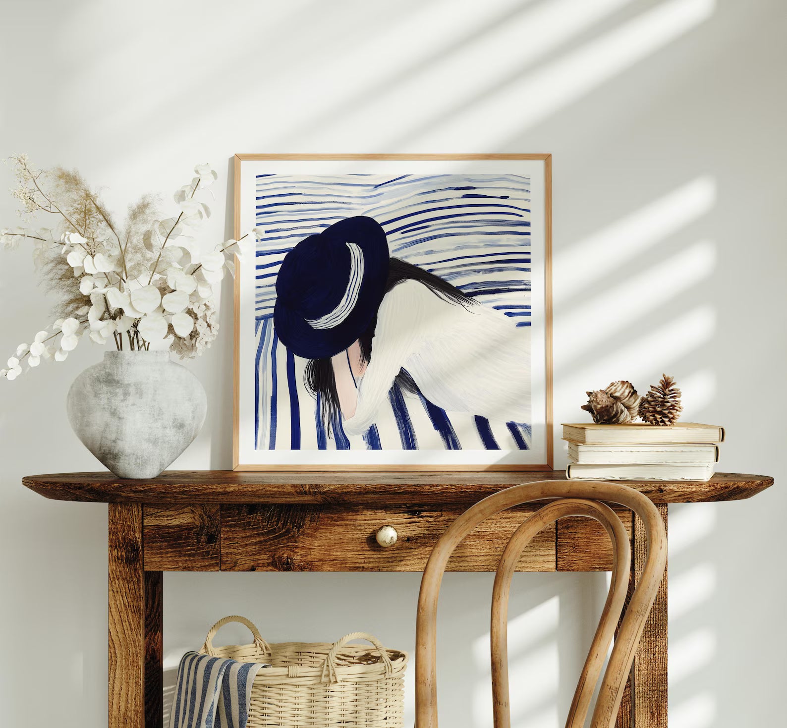 Square Frame Mockup With Sunlight