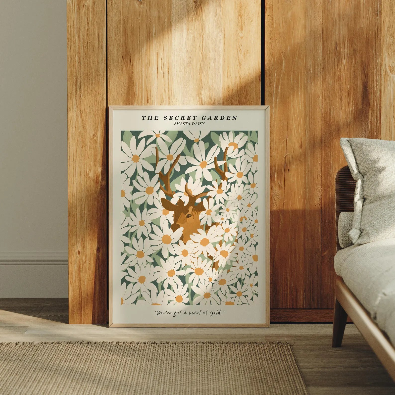 Vertical 3x4 Frame Mockup With Sunlight