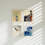 4 Vertical 3x4 Wall Frames Mockup With Sunlight