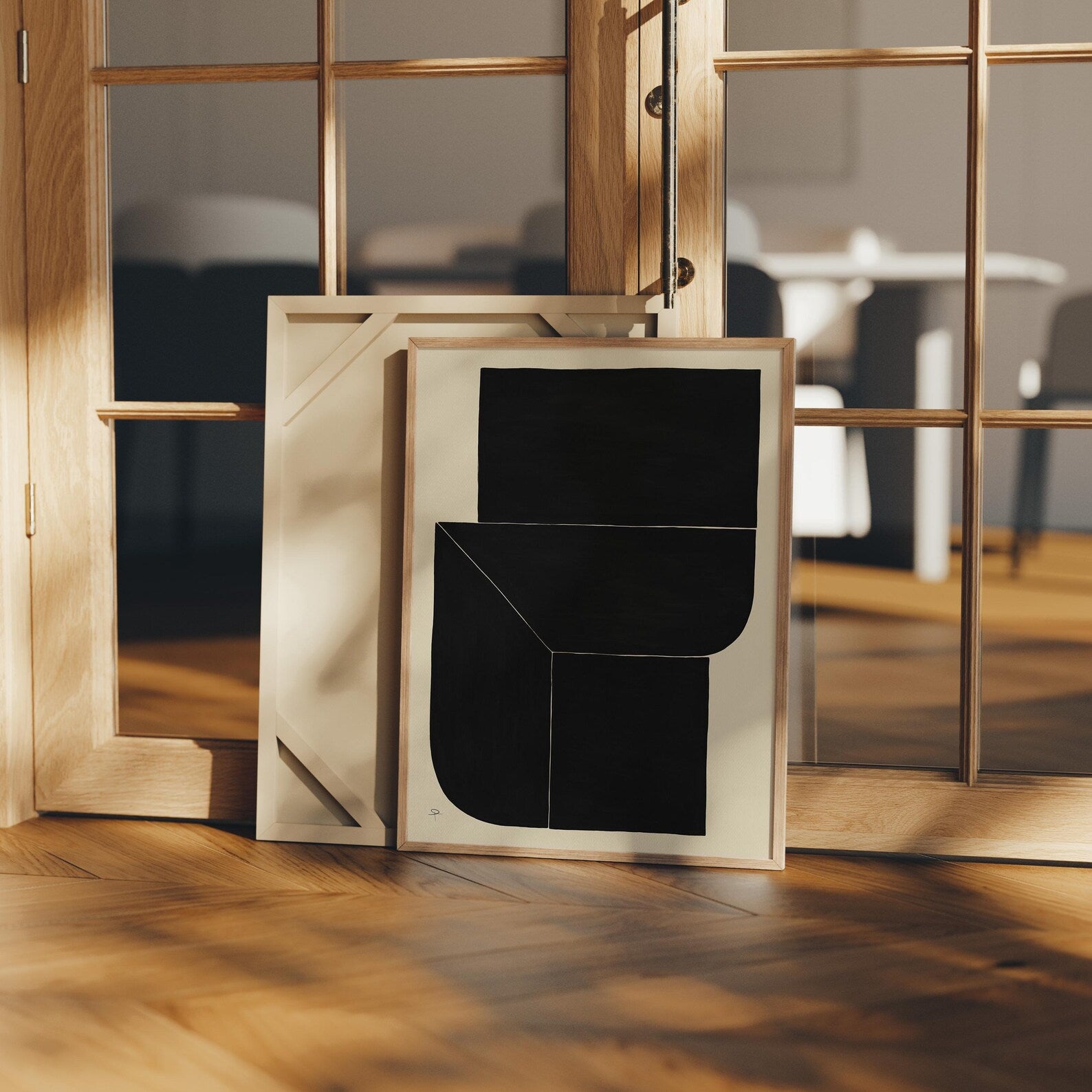 Vertical 3x4 Frame Mockup With Sunlight