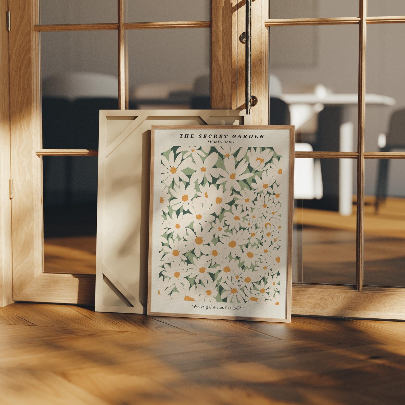 Vertical 3x4 Frame Mockup With Sunlight