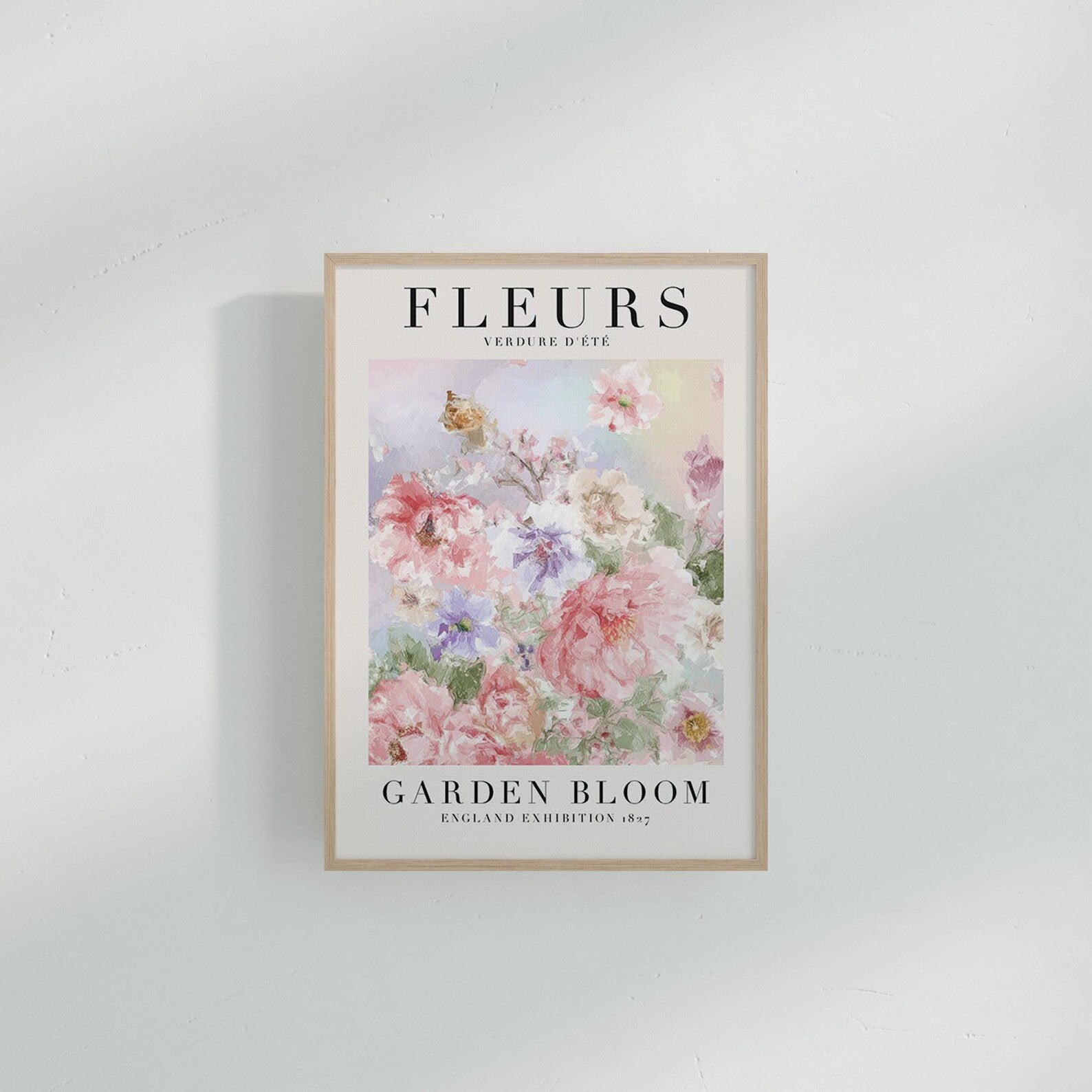 Vertical A Series White Wall Frame Mockup With Shadow