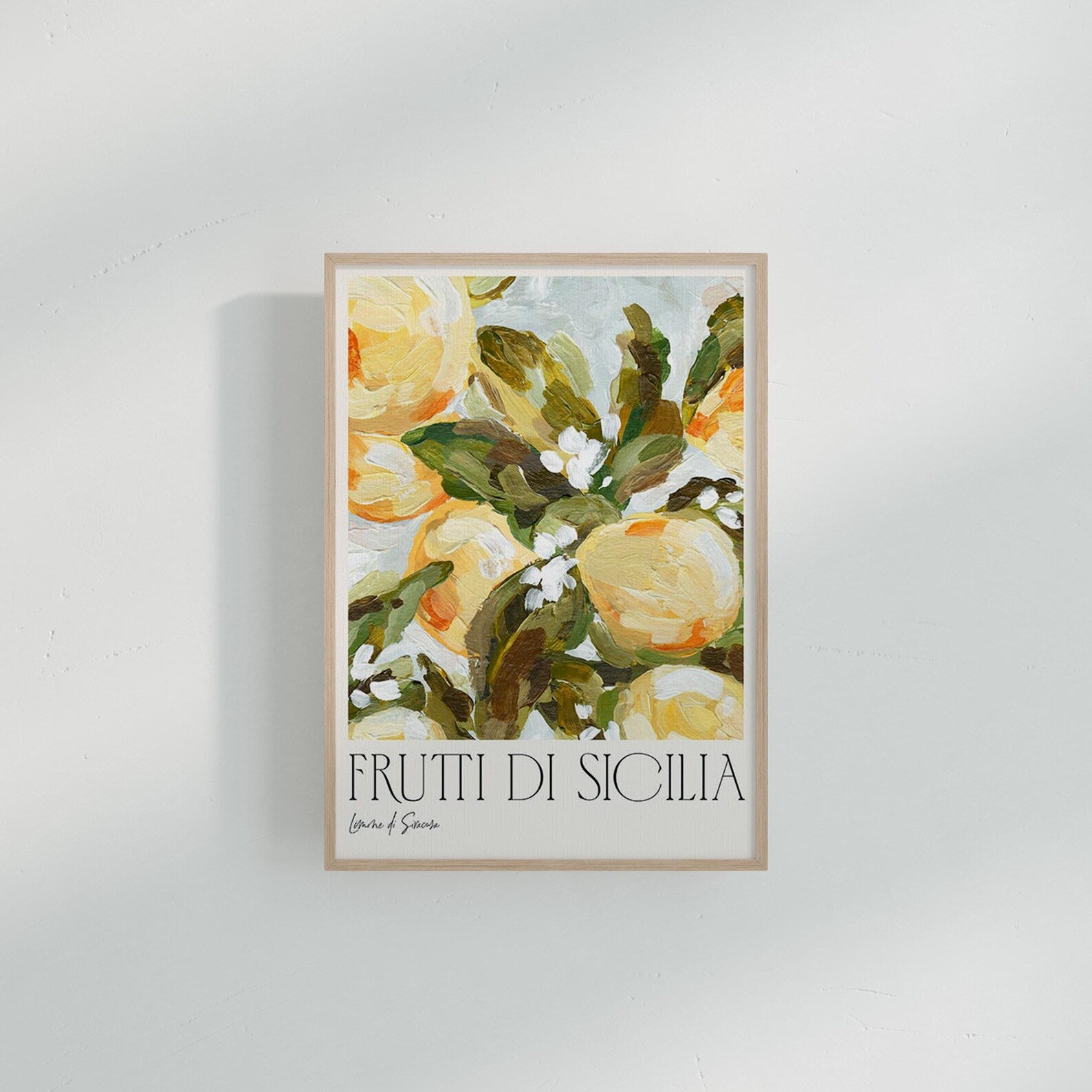 Vertical A Series White Wall Frame Mockup With Shadow