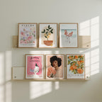 6 Vertical 3x4 Frames Mockup With Sunlight