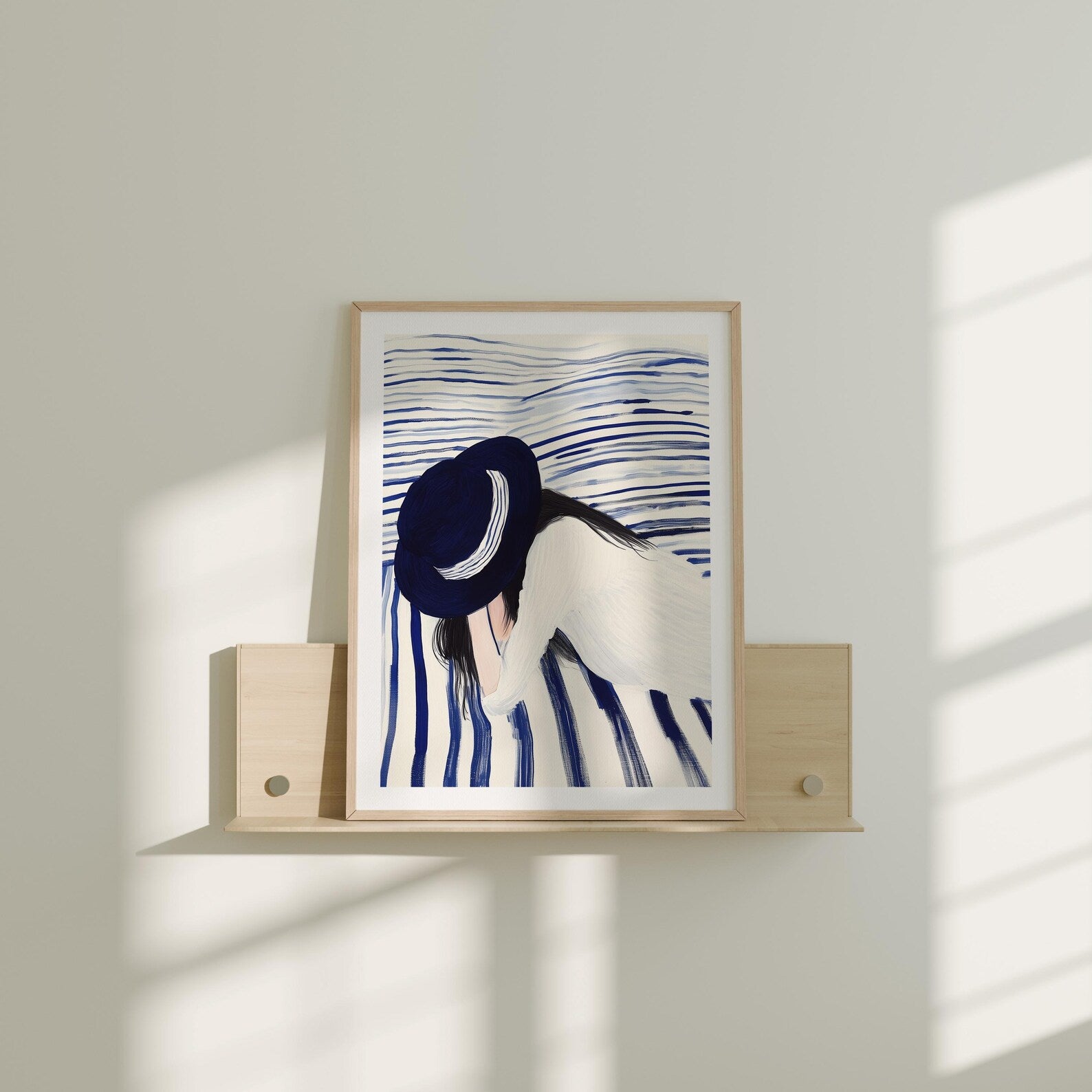 Vertical 3x4 Frame Mockup With Sunlight