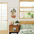 Vertical 3x4 Bedroom Wall Frame Mockup