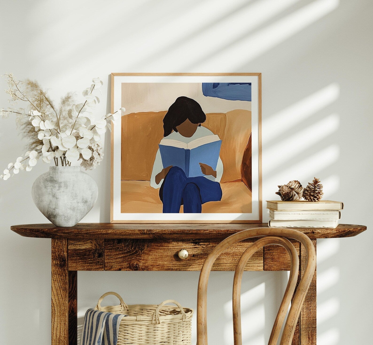 Square Frame Mockup With Sunlight