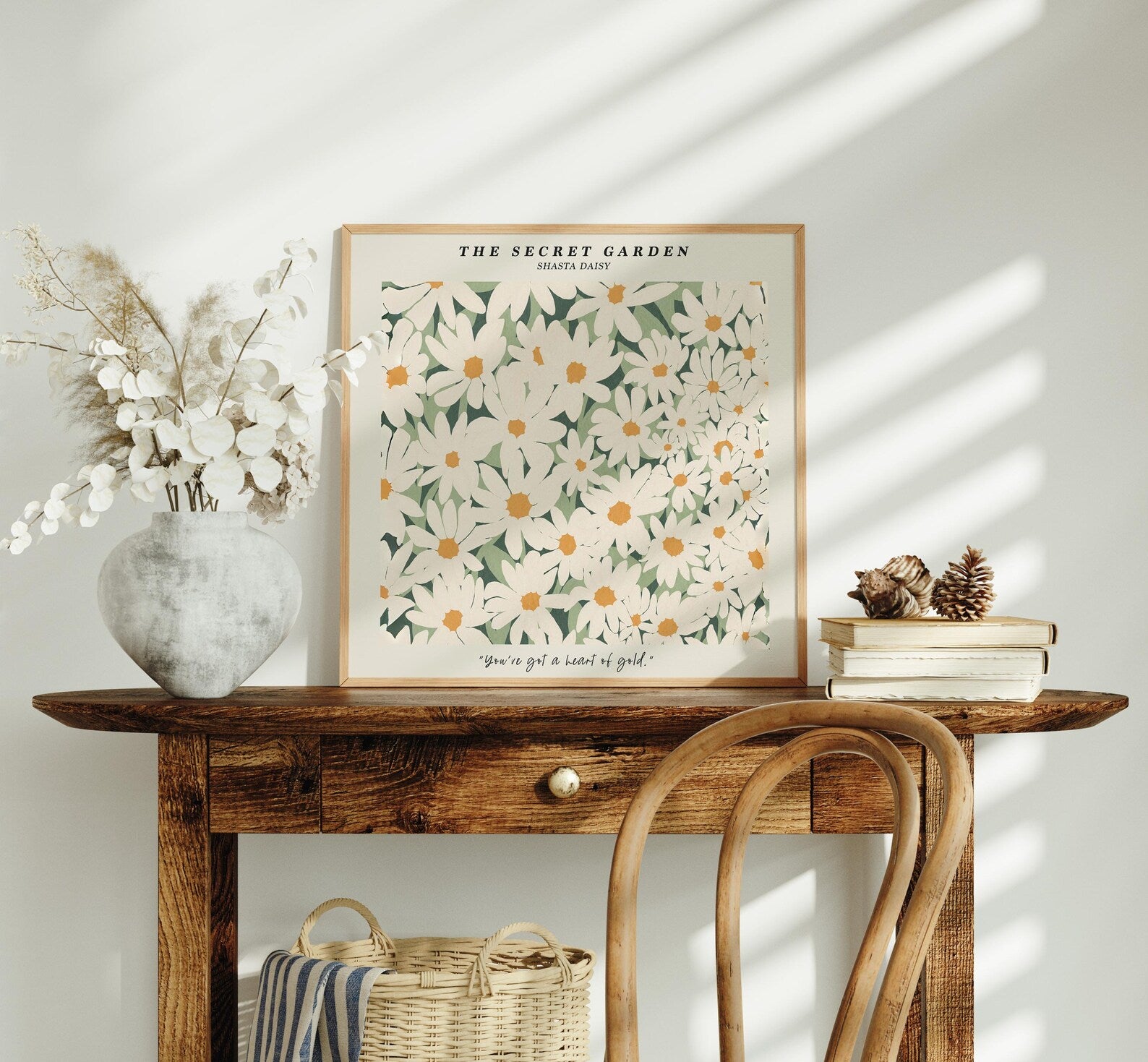 Square Frame Mockup With Sunlight