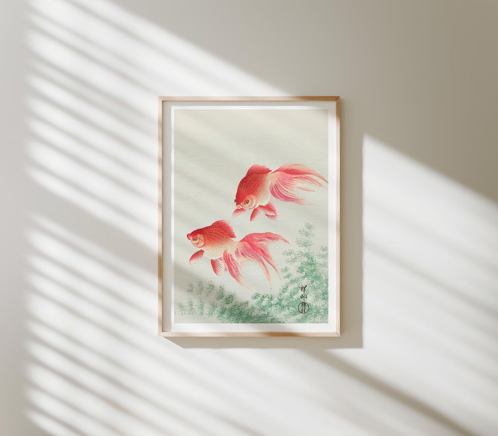 Vertical 3x4 Wall Frame Mockup With Sunlight