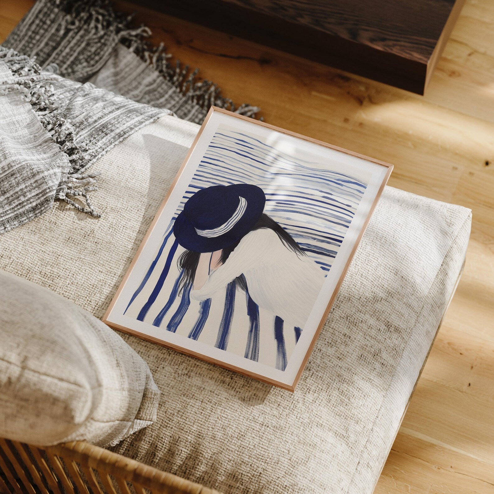 Vertical A Series Frame Mockup With Sunlight