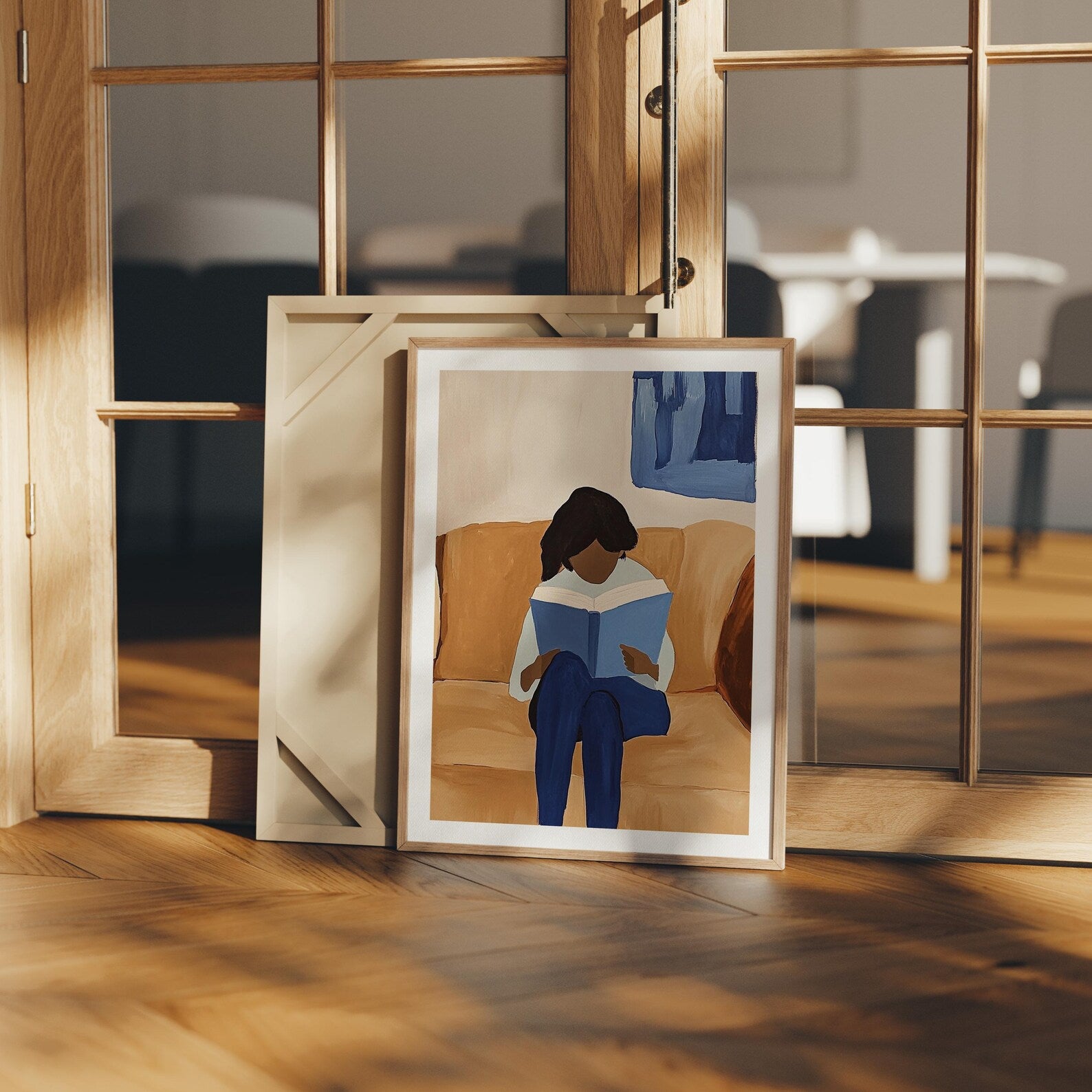 Vertical 3x4 Frame Mockup With Sunlight