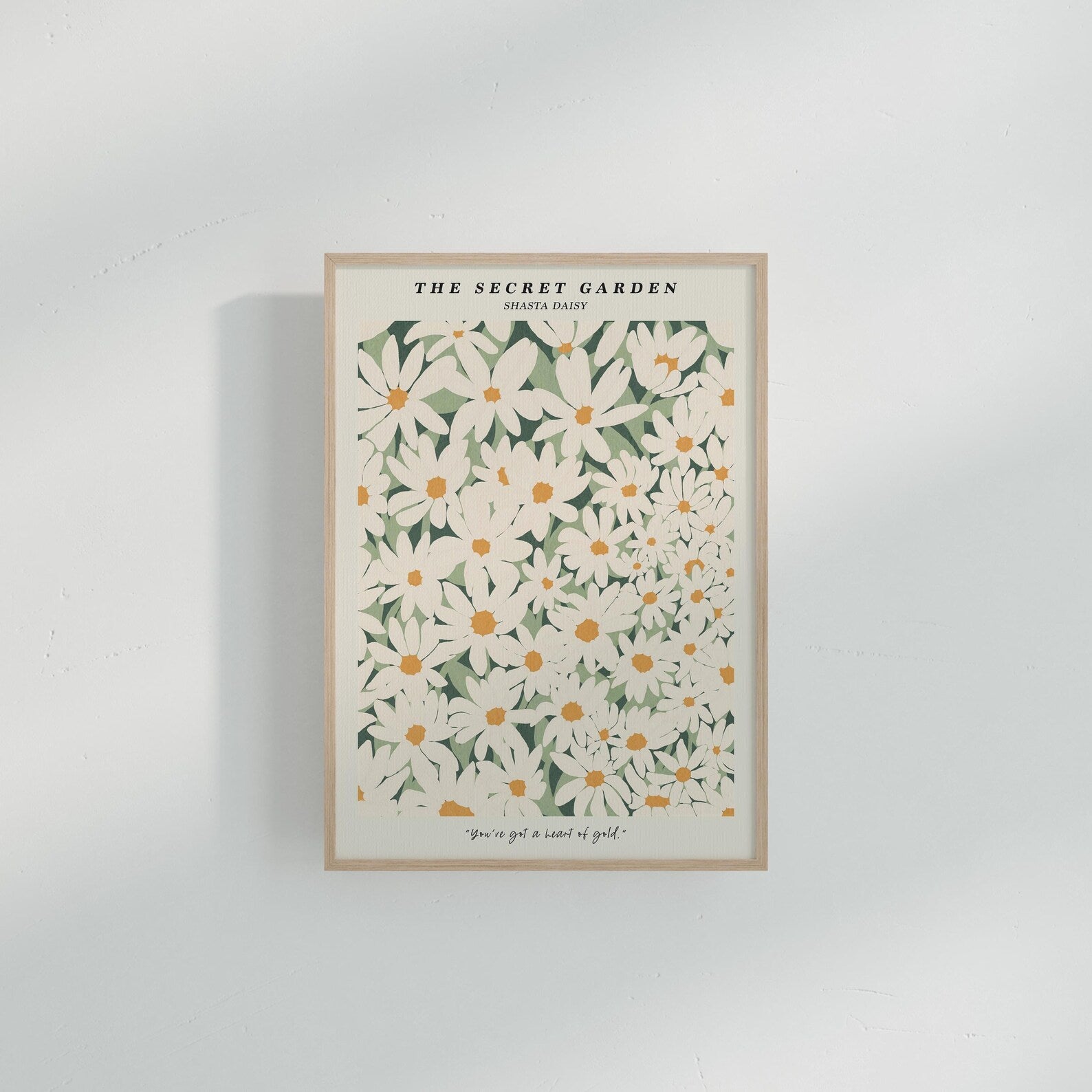 Vertical A Series White Wall Frame Mockup With Shadow