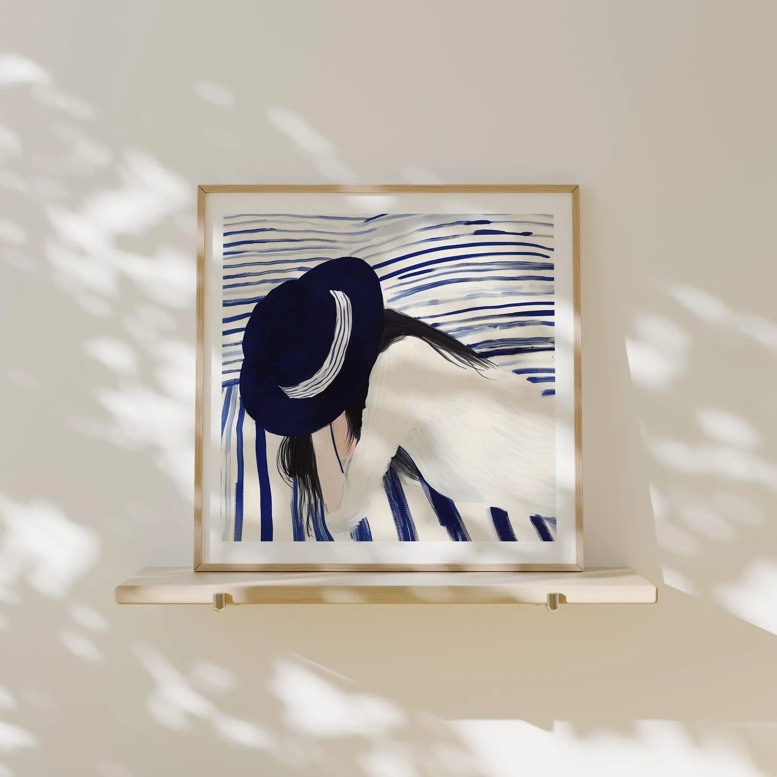 Square Frame Mockup With Sunlight