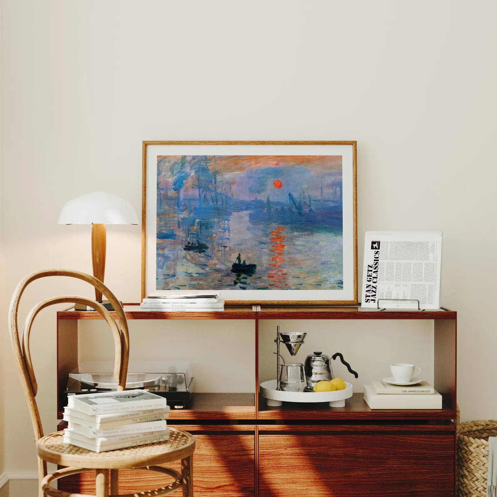 Horizontal 4x3 Desk Frame Mockup