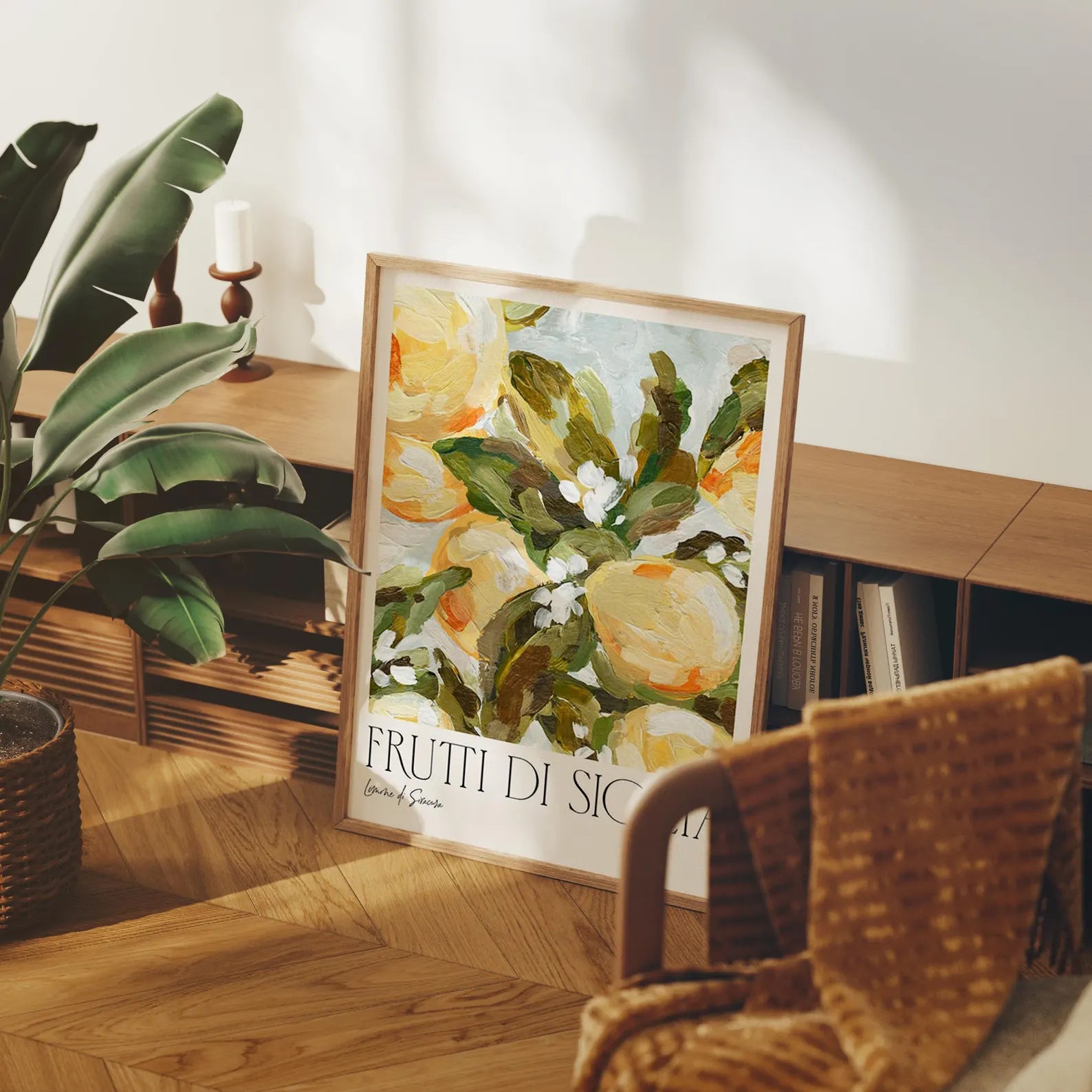 Vertical 3x4 Frame Mockup With Sunlight